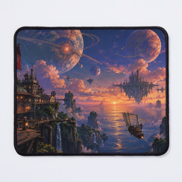 Item preview, Steampunk galactic landscape designed and sold by Dreamcore And Art By Pau✨.