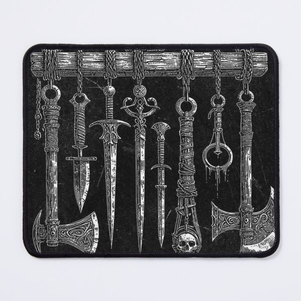 Item preview, Weapon Rack Line Art Medieval Theme designed and sold by Adronia.