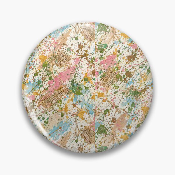 Item preview, Woven Raffia and Pastel Splatter Mixed Media Art designed and sold by THE SPLATTERED HAUS BY SAGE BANKS.