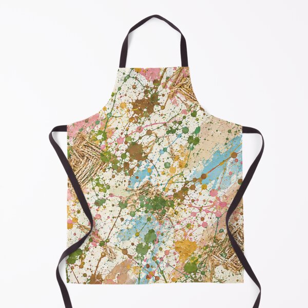 Item preview, Woven Raffia and Pastel Splatter Mixed Media Art designed and sold by THE SPLATTERED HAUS BY SAGE BANKS.
