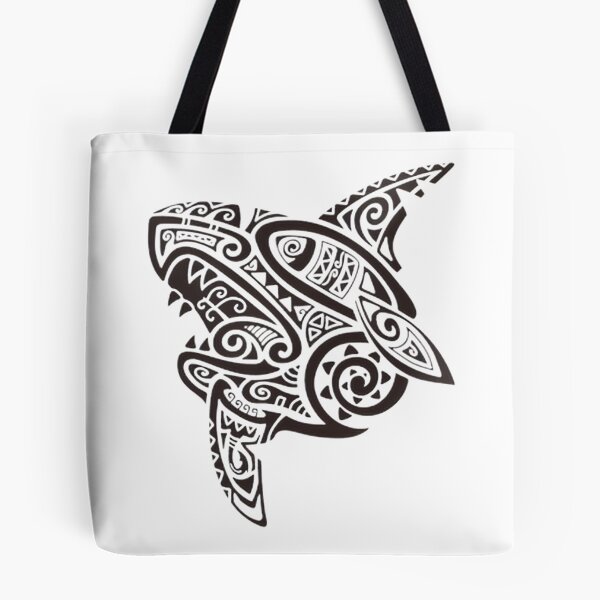 Item preview, Tribal Half Shark Artistic Design with Bold Patterns designed and sold by Irenekioko.