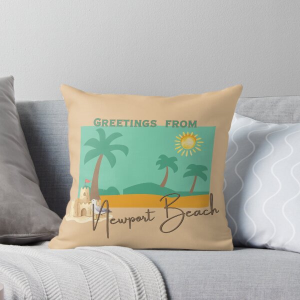 Item preview, Greetings from Newport Beach Postcard Design | Vacation Souvenir Art designed and sold by DonnaRaine.