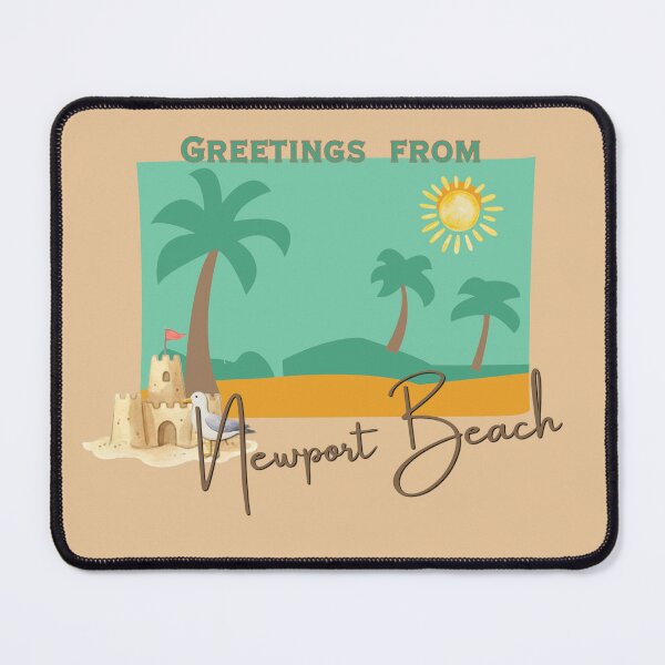 Item preview, Greetings from Newport Beach Postcard Design | Vacation Souvenir Art designed and sold by DonnaRaine.