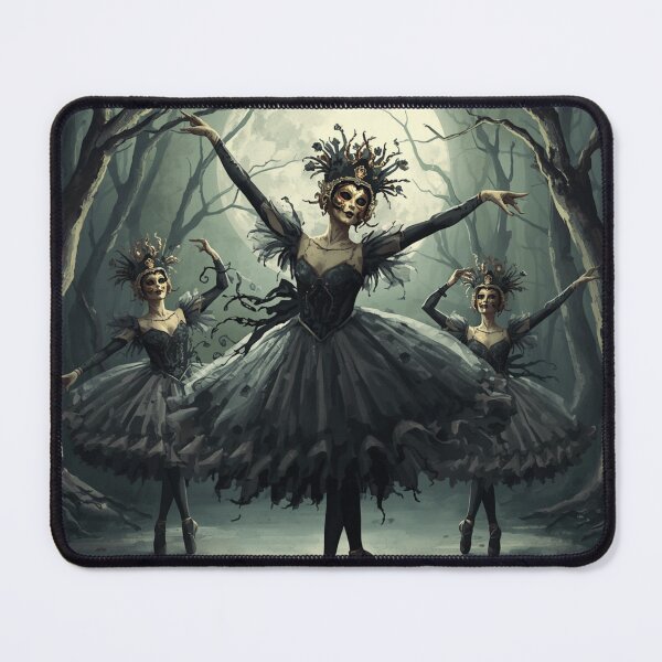 Item preview, Gothic Russian Ballet Halloween – Skeleton Ballerinas designed and sold by zmsl.