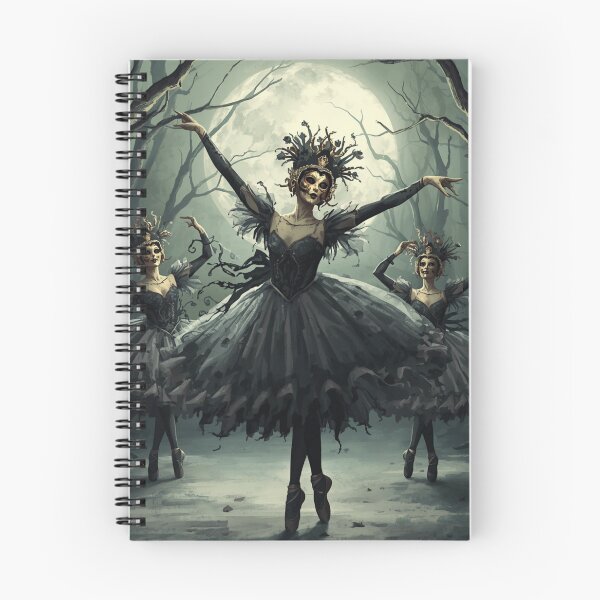 Item preview, Gothic Russian Ballet Halloween – Skeleton Ballerinas designed and sold by zmsl.