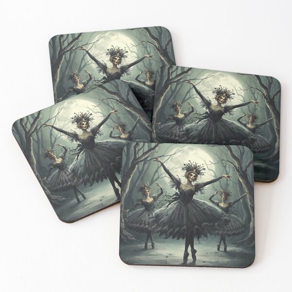 Item preview, Gothic Russian Ballet Halloween – Skeleton Ballerinas designed and sold by zmsl.