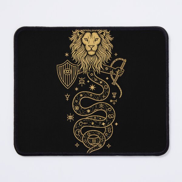 Item preview, Abraxas Lion Serpent Occult Sigil Design designed and sold by NeoArcanaShop.