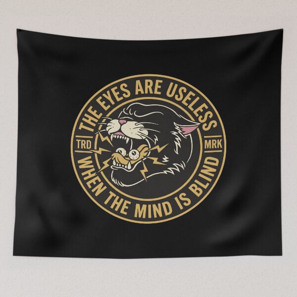 Item preview, The Eyes Are Useless Blind Panther American Traditional Tattoo designed and sold by yuckticke.