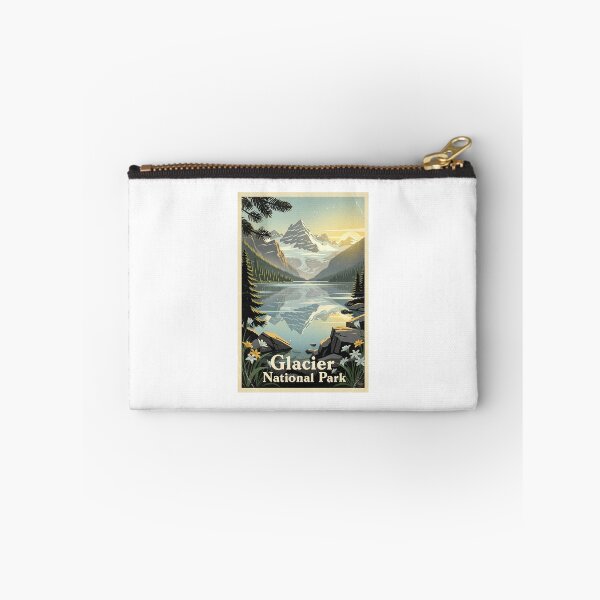 Item preview, Glacier National Park Vintage Travel Art designed and sold by Teelogic.