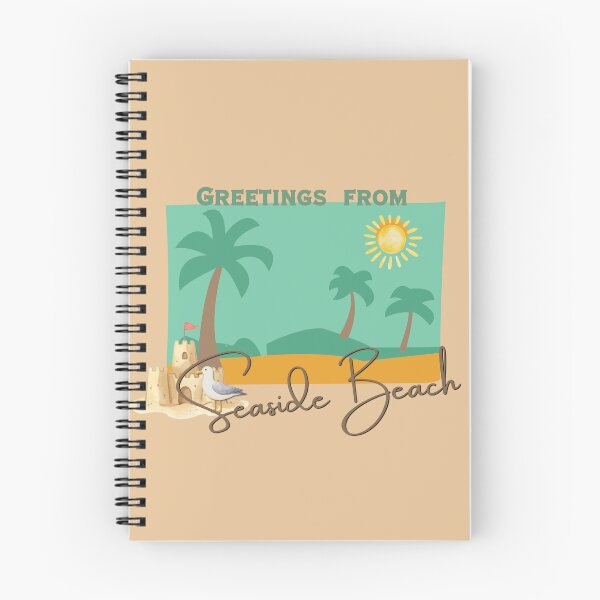 Item preview, Greetings From Seaside Beach Oregon Retro Postcard Beach Art designed and sold by DonnaRaine.