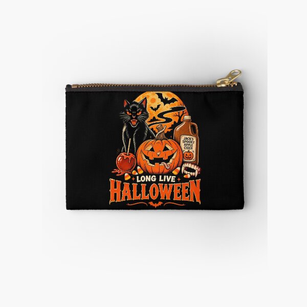 Item preview, Long Live Halloween Black Cat Pumpkin Witch Spooky Halloween designed and sold by Rtcraftani.