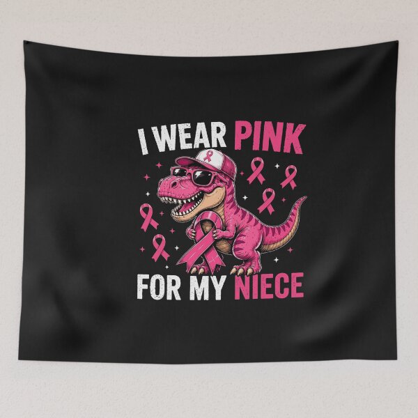 Item preview, I Wear Pink For My Niece Breast Cancer Awareness Dinosaur designed and sold by New Art.