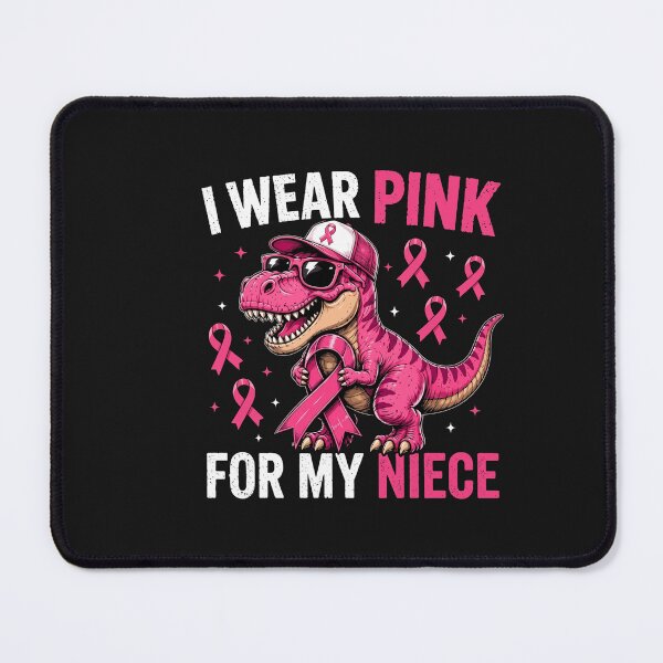 Item preview, I Wear Pink For My Niece Breast Cancer Awareness Dinosaur designed and sold by New Art.