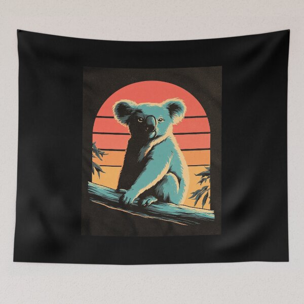 Item preview, Retro Sunset Koala Australian Wildlife Design designed and sold by D-Oles-Mercher.