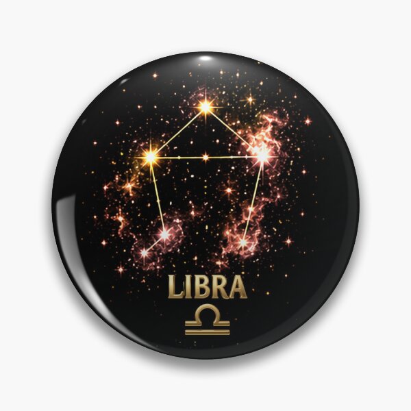 Item preview, Libra Zodiac Constellation – Golden Stars Celestial Astrology Design designed and sold by Classic Chaos Creations.