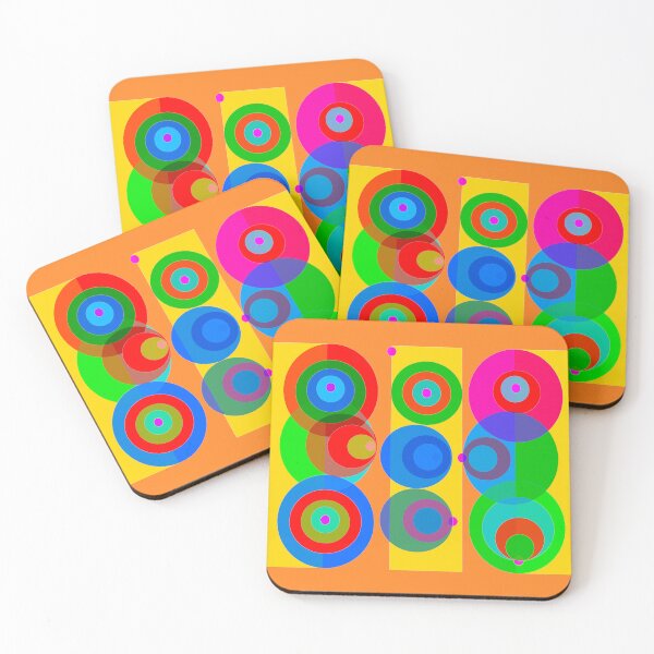 Item preview, Rossi Chromatic Circles – Color Interaction Abstract Art designed and sold by Rossi Fine Art Gallery.