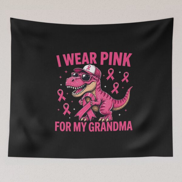 Item preview, I Wear Pink For My Grandma Breast Cancer Awareness Dinosaur designed and sold by New Art.