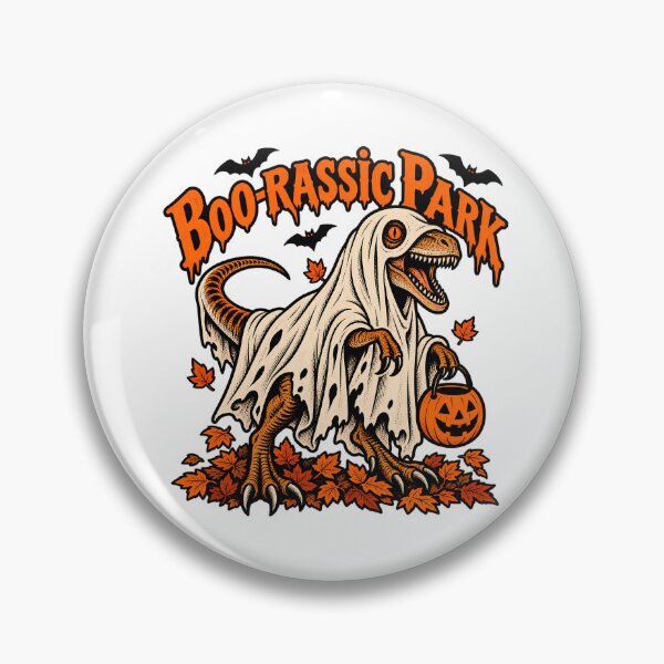 Item preview, Halloween Dinosaur Shirt, Funny Halloween Costume Gift, Velociraptor Shirt, Jurassic Park Parody Shirt, Boo Rassic Park Shirt, Kids Halloween Gift designed and sold by PRINYOS.