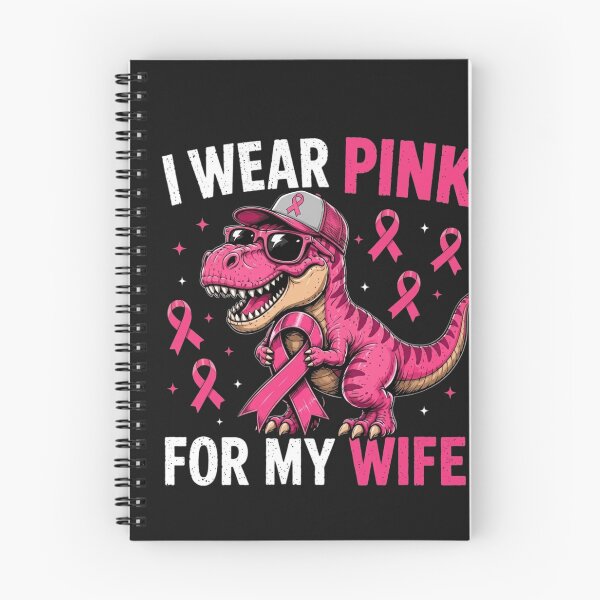 Item preview, I Wear Pink For My Wife Breast Cancer Awareness Dinosaur designed and sold by New Art.