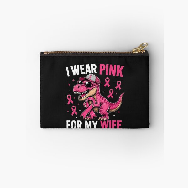 Item preview, I Wear Pink For My Wife Breast Cancer Awareness Dinosaur designed and sold by New Art.