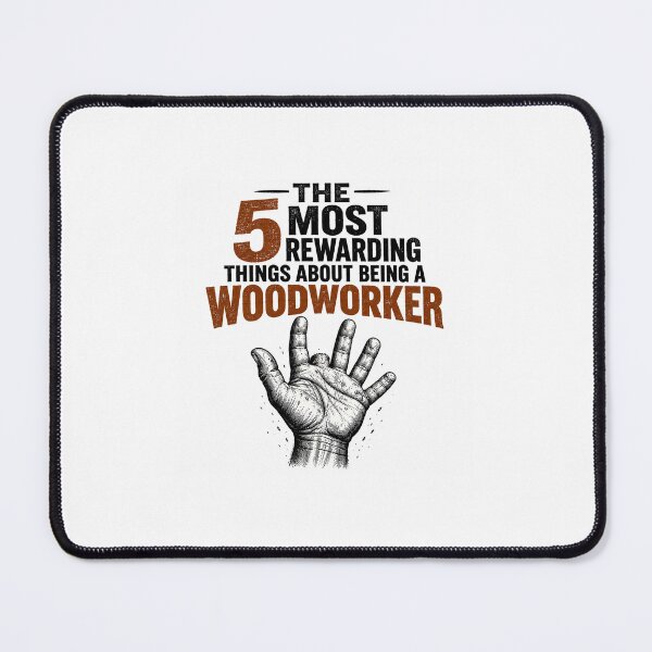 Item preview, 5 rewards of being a woodworker designed and sold by Deltagroove.