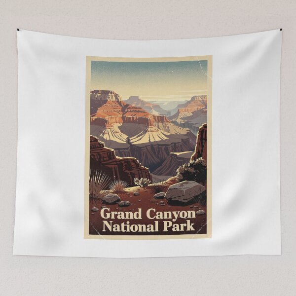 Item preview, Grand Canyon National Park Vintage Travel Art designed and sold by Teelogic.