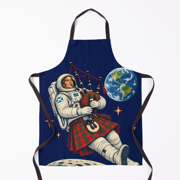 Aperçu de l'œuvre Houston, nous avons des cornemuses – Astronaute écossais créée et vendue par SVox.