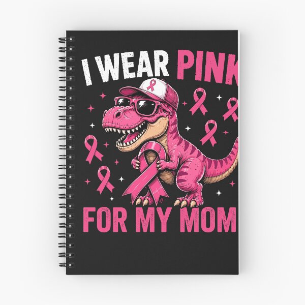 Item preview, I Wear Pink For My Mom Breast Cancer Awareness Dinosaur designed and sold by New Art.