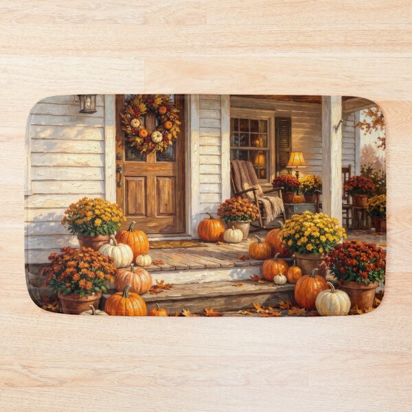 Item preview, Autumn Farmhouse Porch designed and sold by RedPeaStudio.