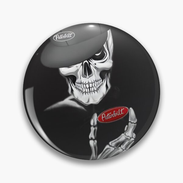 Item preview, Peterbilt Inspired Skeleton Hand Badge Design with Vintage Truck Emblem designed and sold by JeremyMcs.
