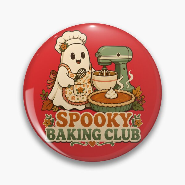 Item preview, Spooky Baking Club Retro Halloween Ghost & Kitchen Aesthetic designed and sold by DoceVaga.
