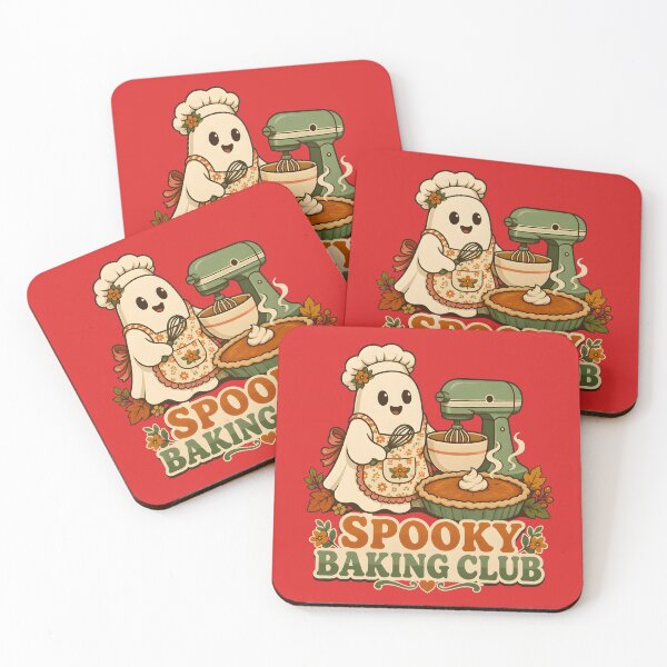 Item preview, Spooky Baking Club Retro Halloween Ghost & Kitchen Aesthetic designed and sold by DoceVaga.