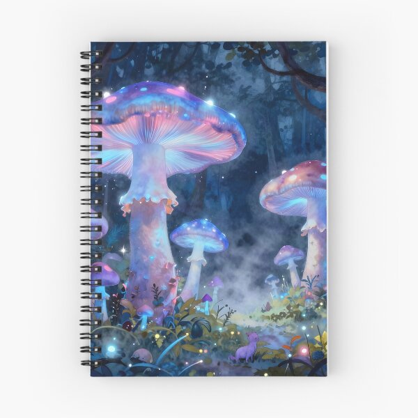 Item preview, Magical Mushroom Glade at Night designed and sold by Fanta-sticky.