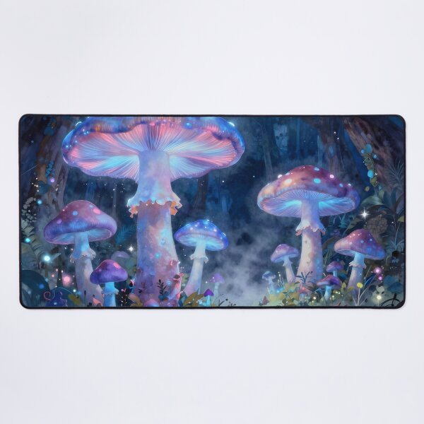 Item preview, Magical Mushroom Glade at Night designed and sold by Fanta-sticky.