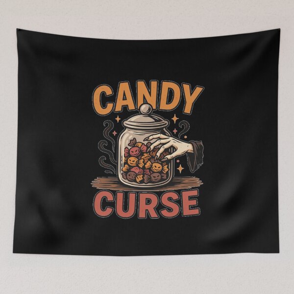 Item preview, Halloween Candy Jar – Candy Curse designed and sold by No Excuses Supply.