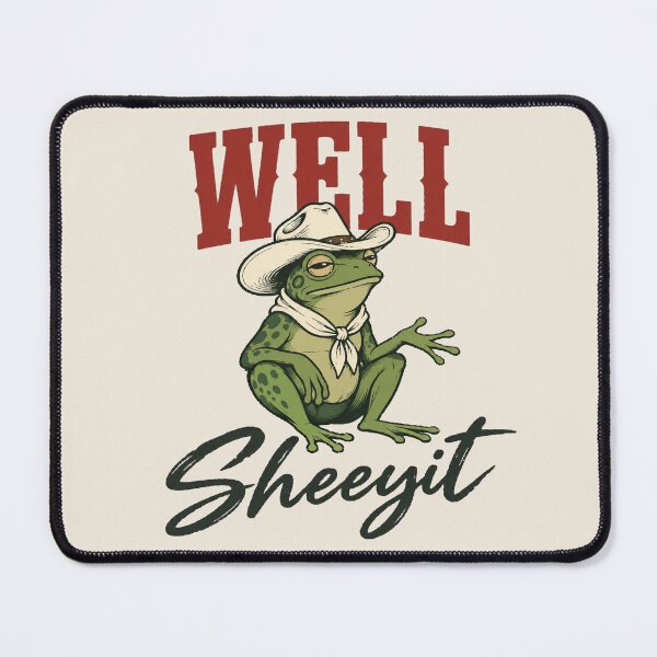 Item preview, Well Sheeyit Cowboy Frog for Sarcastic Souls designed and sold by POD DYNASTY | Original Print On Demand T-Shirt Graphics.