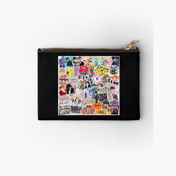 Item preview, Colorful Kpop Collage Artwork Featuring Popular Korean Pop Icons and Vibrant Patterns designed and sold by SpaceWaifu.
