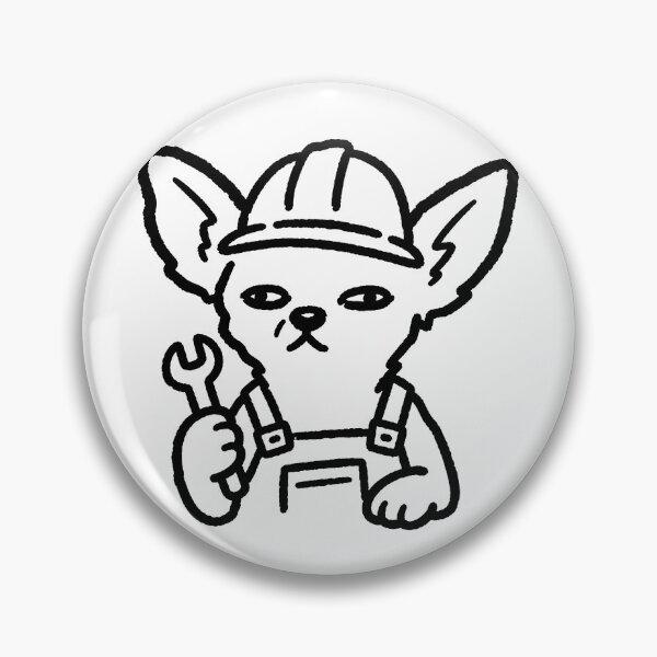 Item preview, Funny Chihuahua Construction Builder Dog Illustration designed and sold by SayMaria.