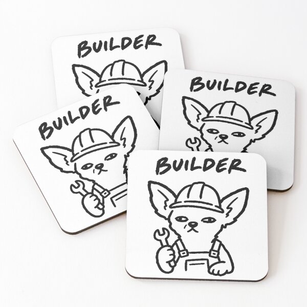 Item preview, Funny Chihuahua Construction Builder Dog Illustration designed and sold by SayMaria.