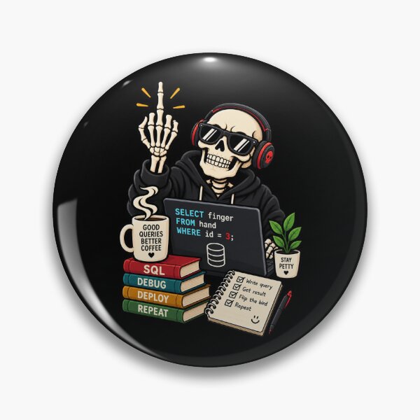 Item preview, SQL Select Finger From Hand Middle Finger Programmer Joke designed and sold by Ridaelb.
