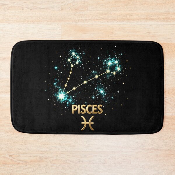 Item preview, Pisces Zodiac Constellation – Golden Stars Celestial Astrology Design designed and sold by Classic Chaos Creations.