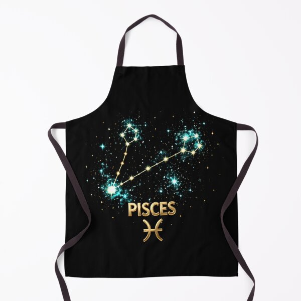 Item preview, Pisces Zodiac Constellation – Golden Stars Celestial Astrology Design designed and sold by Classic Chaos Creations.