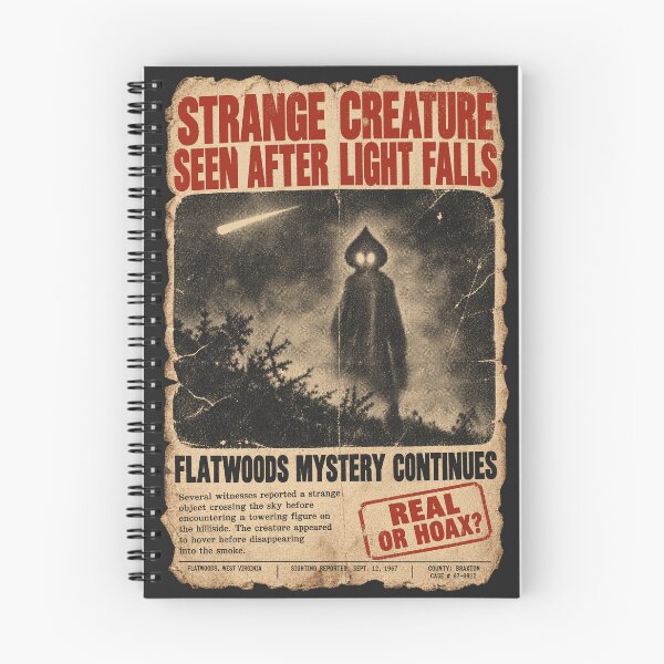 Item preview, Flatwoods Monster, Flatwoods, West Virginia, United States [1970s Roadside Mystery Poster] designed and sold by elektronen.
