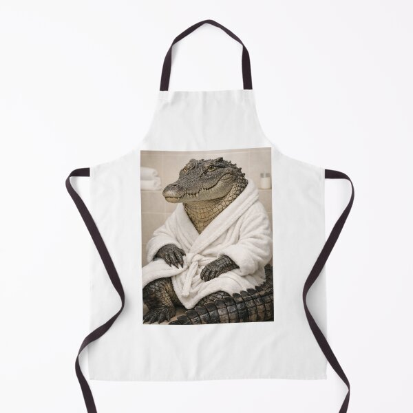 Aperçu de l'œuvre Peignoir blanc en crocodile marin créée et vendue par Sillytoe.