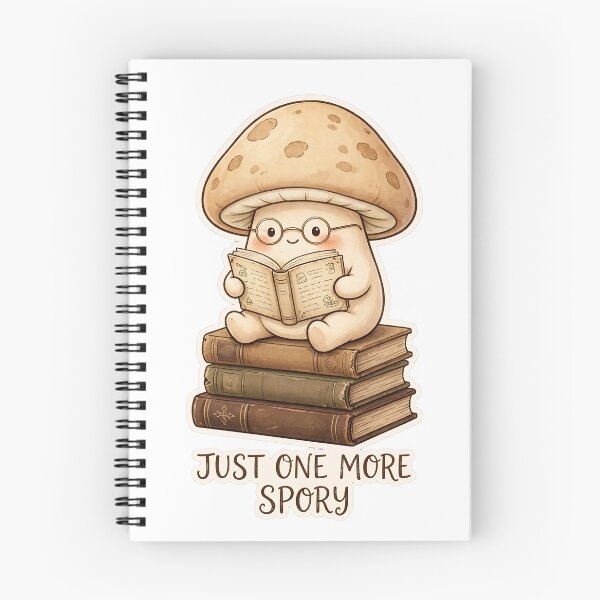 Item preview, Just One More Spory Funny Book Lover Mushroom Design designed and sold by ItsTheBeaz.
