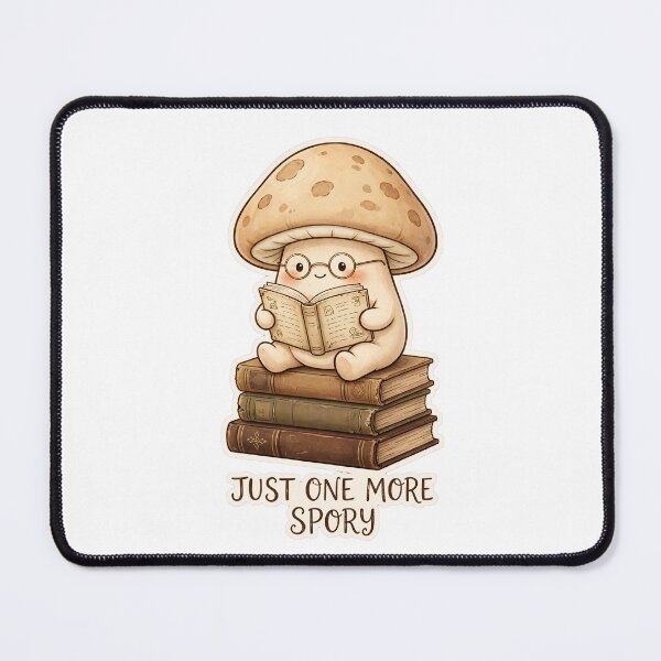 Item preview, Just One More Spory Funny Book Lover Mushroom Design designed and sold by ItsTheBeaz.
