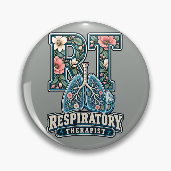 Aperçu de l'œuvre Thérapeute respiratoire floral RT Poumons botaniques créée et vendue par ClinicalHubs.