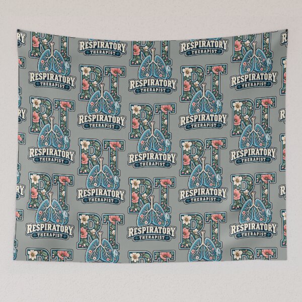 Item preview, Floral RT Respiratory Therapist Botanical Lungs designed and sold by ClinicalHubs.