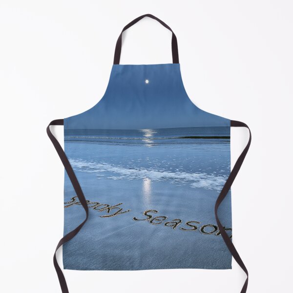 Item preview, Spooky Season Sand Inscription With Little Ghost Under Moonlit Shoreline designed and sold by chase-thewave.