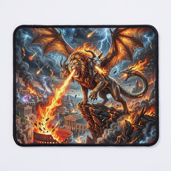 Item preview, Chimera Burning Roman Colosseum - Fantasy Scene designed and sold by Lucid Dream Pixel.